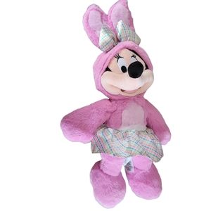 Disney Store Easter Minnie Mouse Plush Toy Lovey Spring